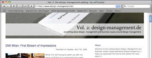 Homepage Designmanagement